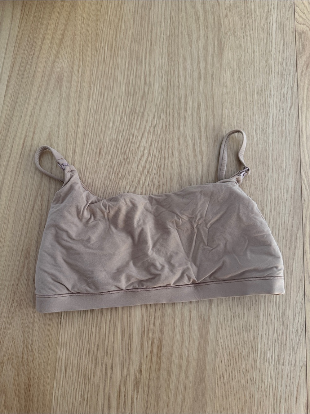 Skims medium brown nursing pumping bra